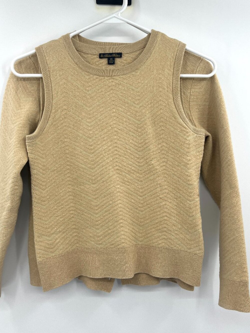 Brooks Brothers Beige Knit Wool Linen Blend Sweater Set Women's XS/S